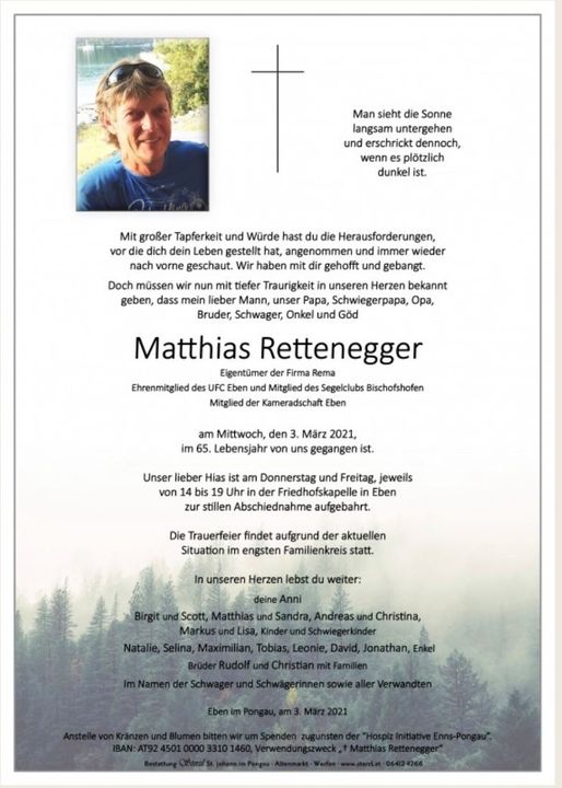 Matthias Rettenegger - 3.März 2021